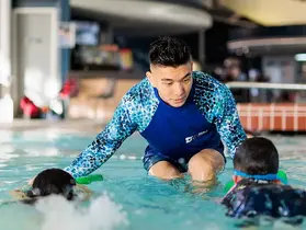A swimming lessons session