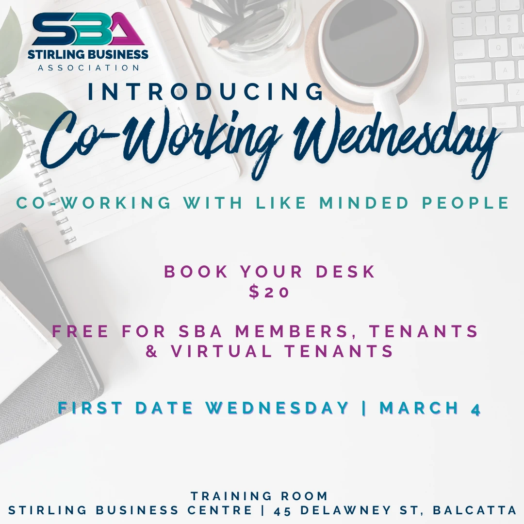 Co-Working Wednesday promotional material