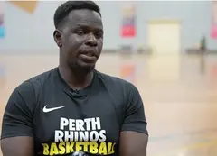 A Perth Rhinos player