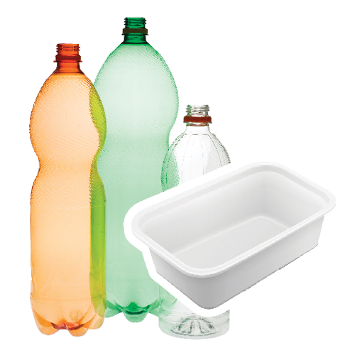 Empty plastic bottles