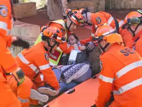 SES attending to a 'casualty'