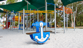 A recently upgraded playground