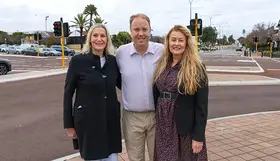 Osborne Ward Councillors Teresa Olow and Lisa Thornton with Hon David Michael MLA, Member for Balcatta.