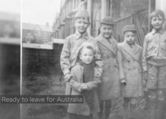 A family in an old photograph